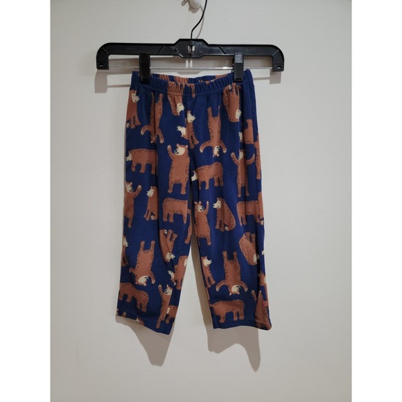 Carter's 4T Navy Sleep Pajama Pants with Brown Bear Patrern - Picture 1 of 5